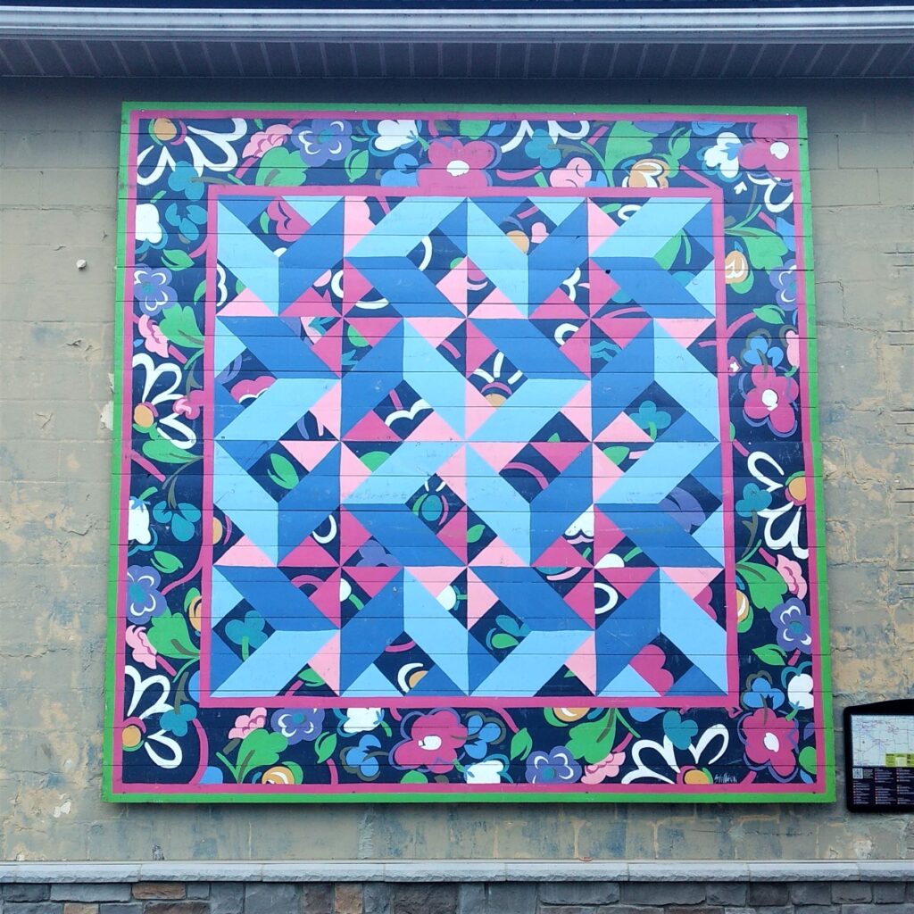 quilt mural