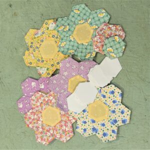 english paper piecing flowers