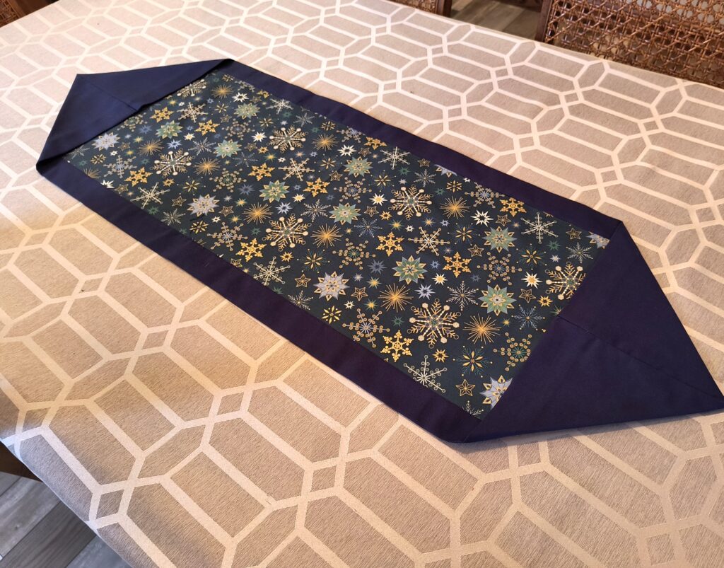 finished table runner