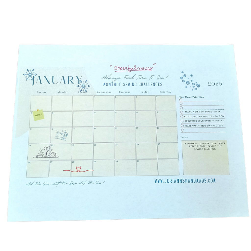 January's calendar