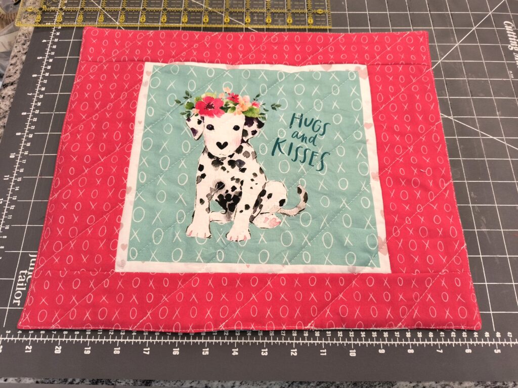 block turned right side out