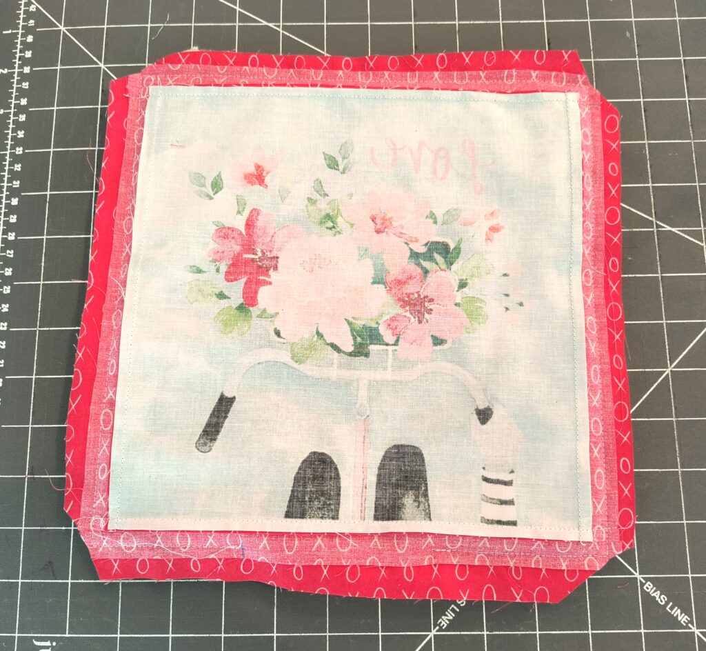 potholder shown sewn and ready to turn